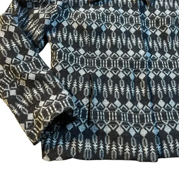 Women's Pendleton 100% Wool Jacquard Pattern Zipper Jacket Coat Blazer - Large - Picture 2 of 15